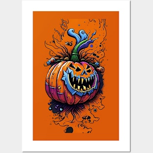 Halloween Pumpkin Posters and Art